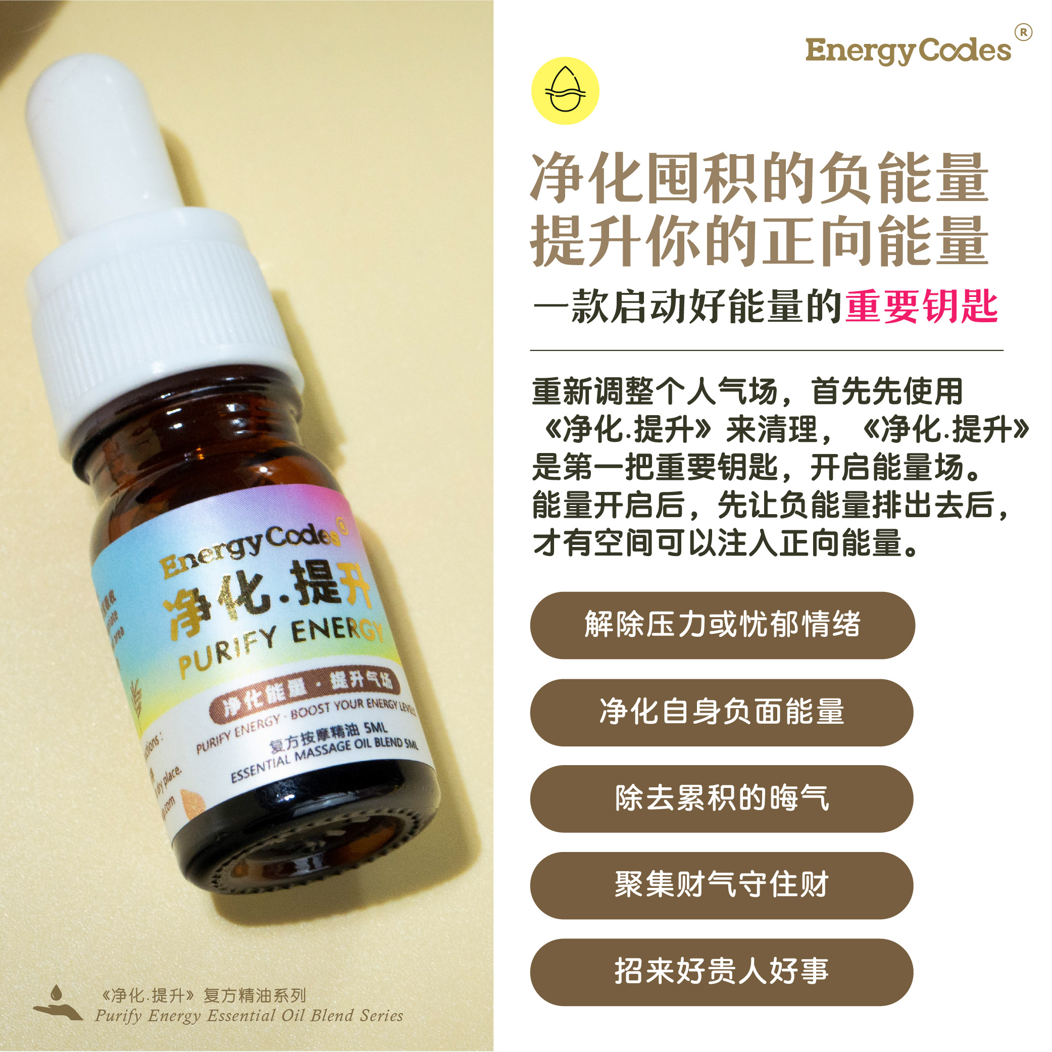 净化磁场、提升个人能量- EnergyCodes 镇店商品：浓郁木味道